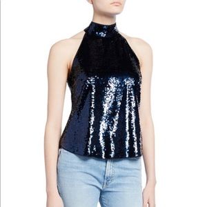 Joie Lei Lei Sequin Halter Top